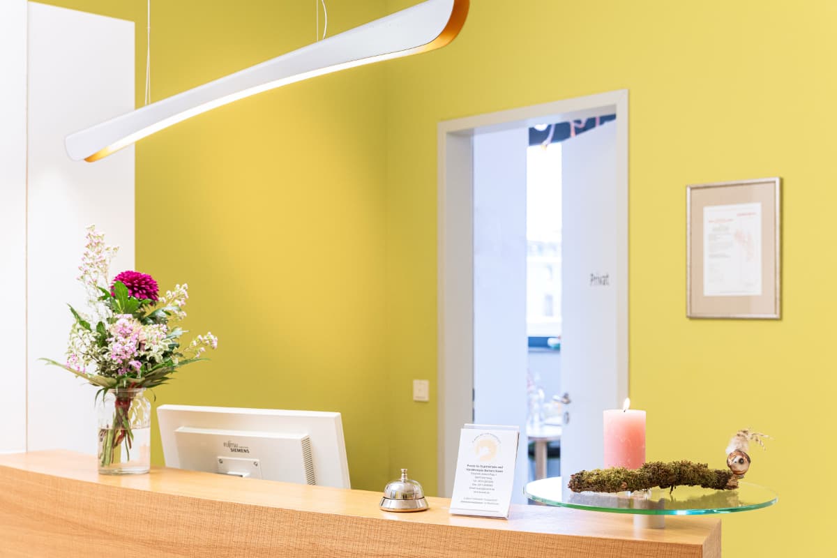 Der Empfang der Praxis